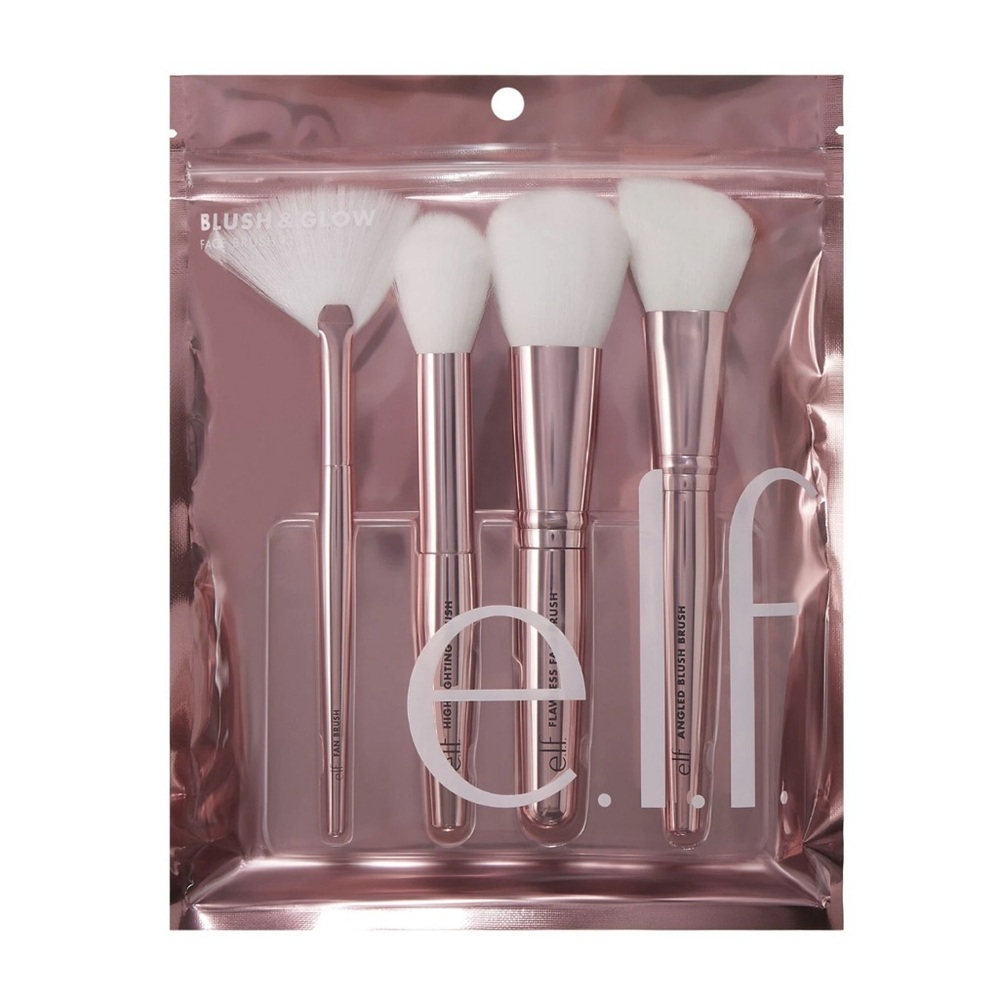ELF Rose Gold Makeup Brush Set